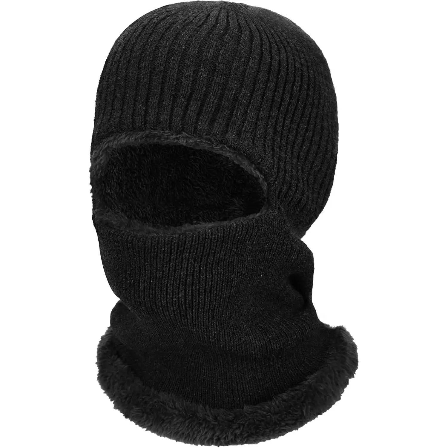 Balaclava Knitted Warmer Windproof Hat Covering  for Men Women Fleece Outdoor