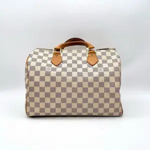 Pre-owned Louis Vuitton RL Speedy 30 Damier Azur 21479782
