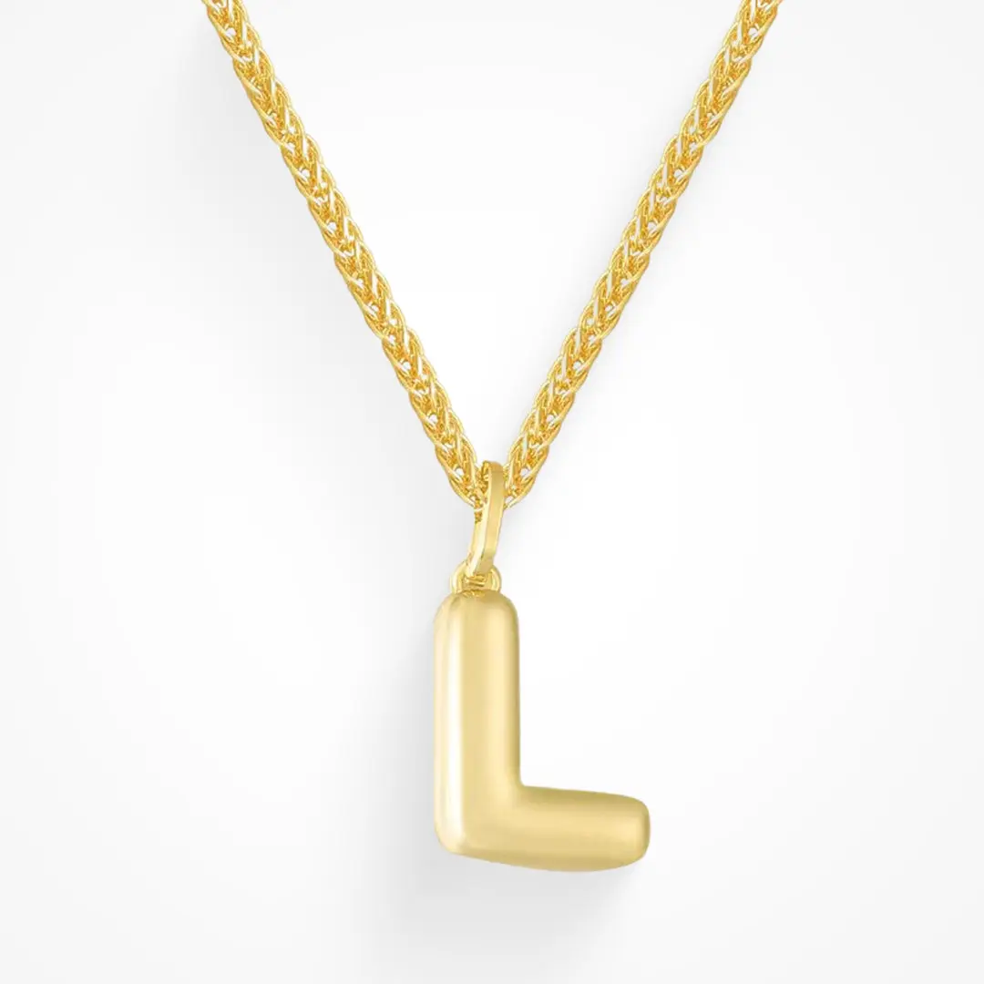 18K Gold Waterproof, Letter L