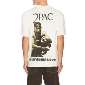 Philcos Tupac Smoke Tee in Cream Pigment Unisex