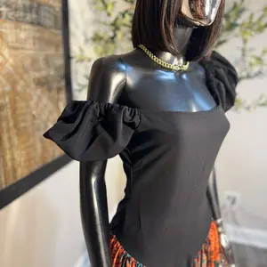 Eleora Flowy Maxi Dress Puff Sleeve Maxi with Crepe Flowy Bottom True to Size Elegant Women's Fashion