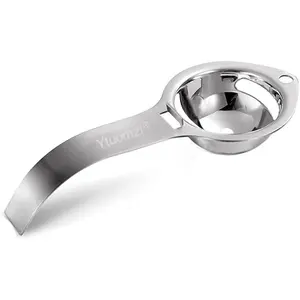 Egg Separator Egg Yolk White Filter Food Grade Egg Divider Stainless Steel Egg Sieve Kitchen Gadget Cooking Baking Tool Egg Extractor