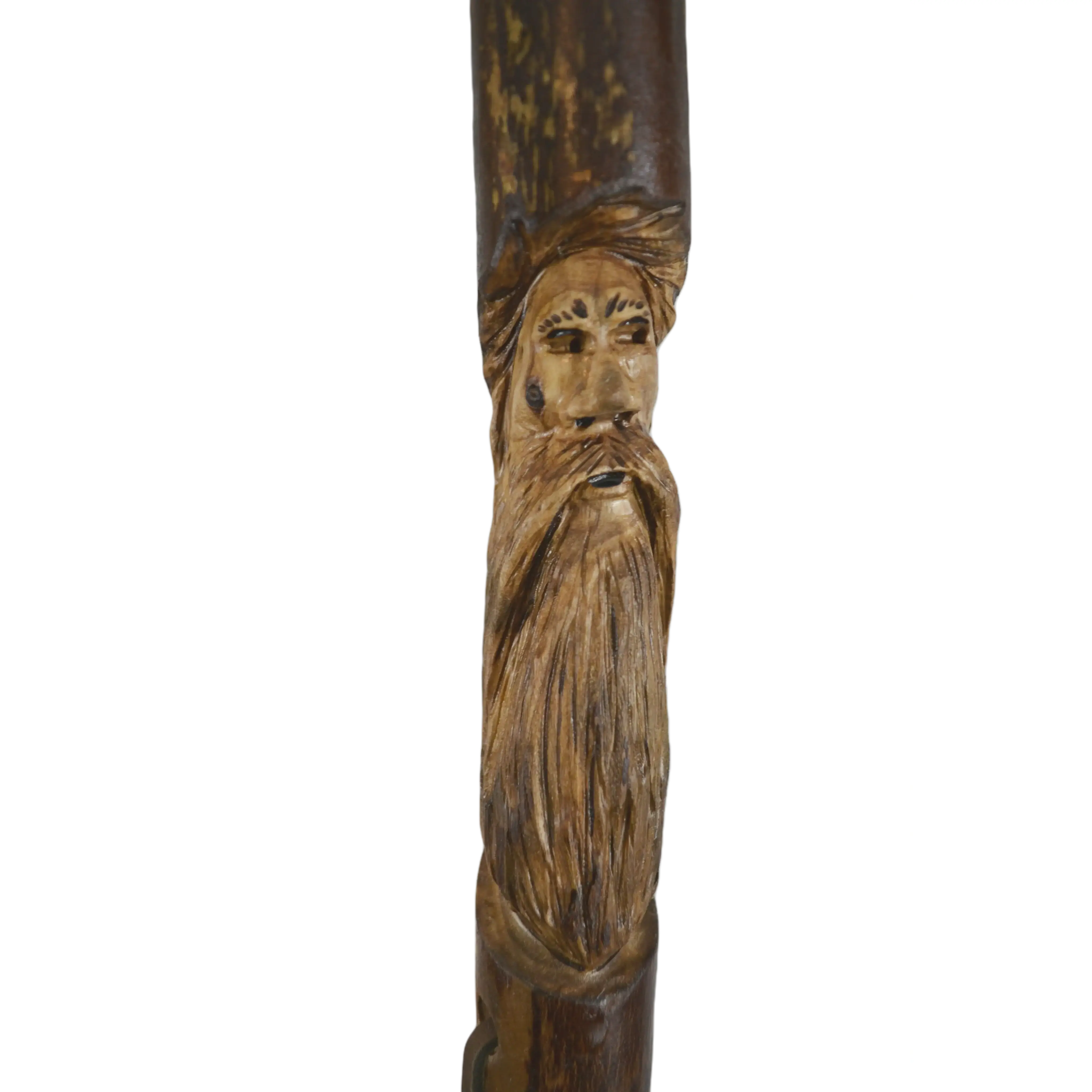 Mountain Man Walking Stick in Dark Wood