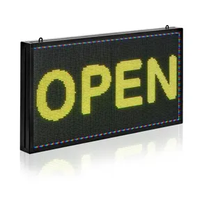 【Summervibes】VEVOR Programmable LED Sign,  P5 Full Color Flexible Digital Scrolling Panel, DIY Custom Text Pattern GIF Display, Bluetooth APP Control Message Board for Store Business Advertising, Indoor 27x14 in