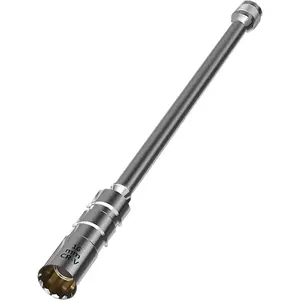 16mm(5/8") Extended Spark Plug Socket, 3/8" Drive 12-Point Swivel  Thin Wall Spark Plug Socket for Quick Removal & Installation,360  Rotating 12" Total Length (Cr-V Steel)