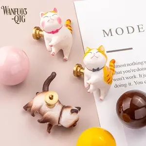 Hot For Kids Boys Girls Decorative Dresser Knobs Animal Knobs For Cabinets And Drawers Cat Drawer Pulls And Knobs For Kitchen