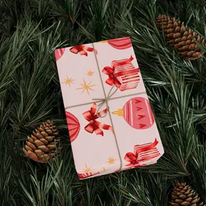 Christmas Wrapping Paper - Pink Noel