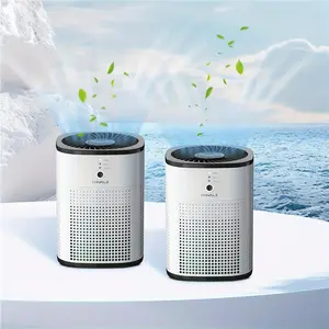 CHIVALZ Air Purifiers for Bedroom, 2 Packs Air Purifiers for Home Bedroom, Quiet Air Cleaner with 24dB Sleep Mode, True HEPA Filter for Pet, (White)