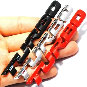 New 2026 Car 3D Metal Chrome Zinc Alloy Modified Turbocharged Turbo Metal Sticker Car Styling Auto Turbo 3D Emblem Badge Sticker car decoration accessoriess