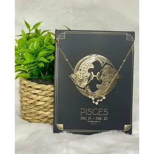 Pisces Necklace with Zodiac Constellation