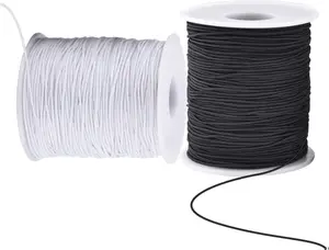 Elastic Cord for Bracelets 2 Rolls 1 mm 330 Feet Sturdy Bracelet String Stretchy Elastic String for Jewelry Making Necklaces Beading Durable and Flexible