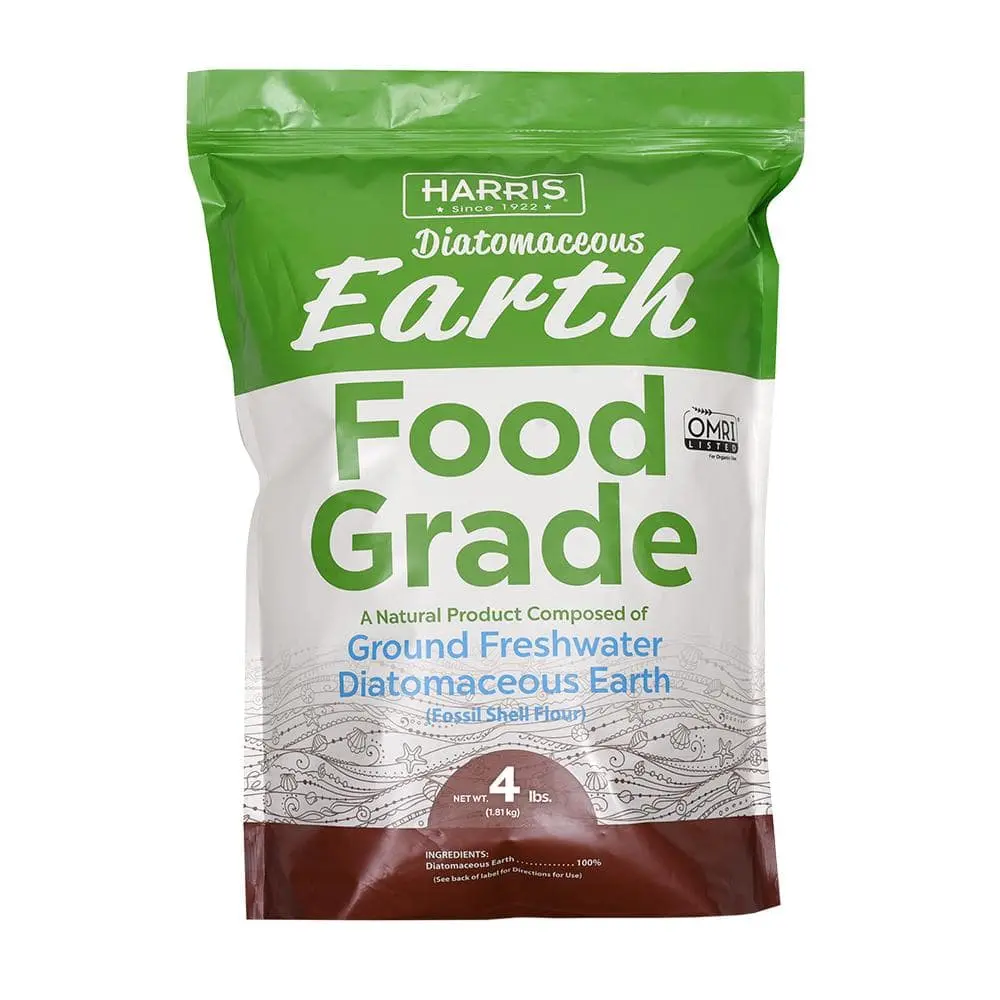 Harris Food Grade Diatomaceous Earth Powder - OMRI Listed for Organic Use, 4lb Bag