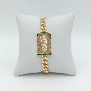 VARIOUS ST. JUDE BRACELETS, ACCESSORY FOR DAILY USE, BRACELET FOR MEN, 14K GOLD PLATED, HIGH QUALITY