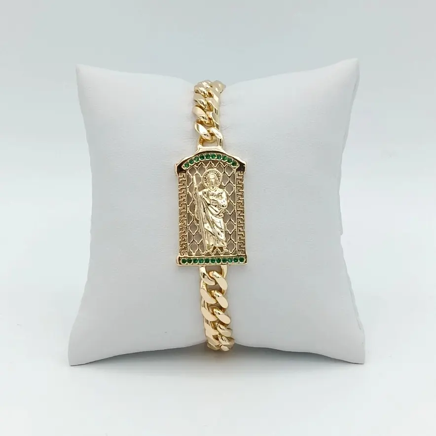 VARIOUS ST. JUDE BRACELETS, ACCESSORY FOR DAILY USE, BRACELET FOR MEN, 14K GOLD PLATED, HIGH QUALITY