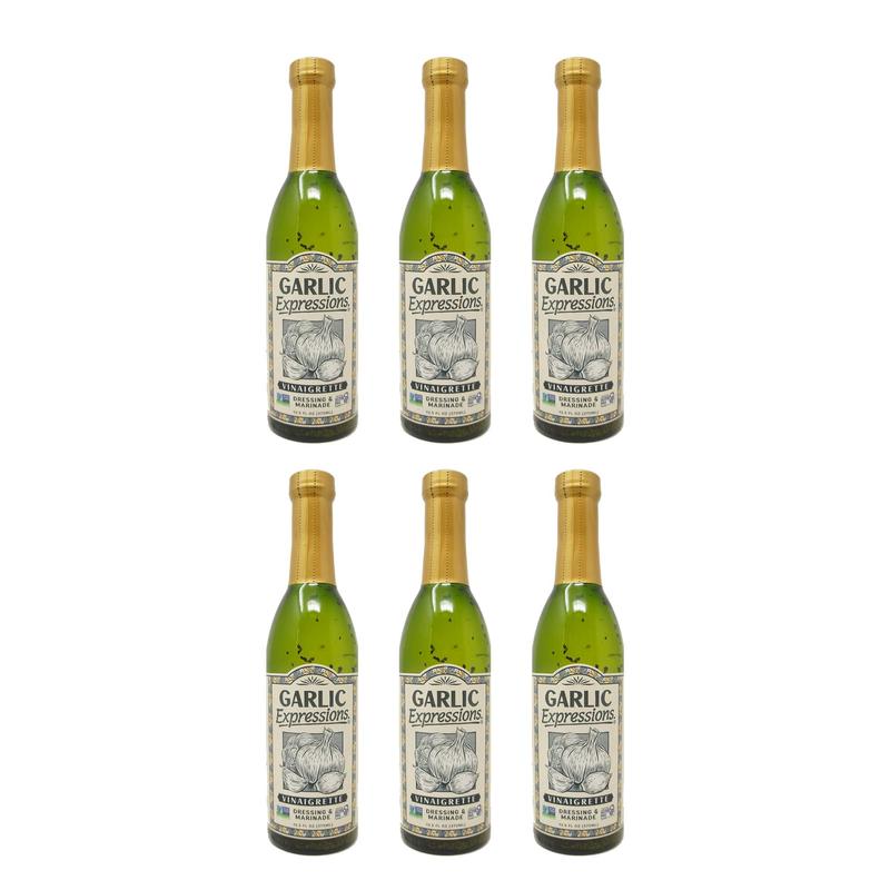 Garlic Expressions Vinaigrette – Salad Dressing & Marinade, 12.5 oz Bottle