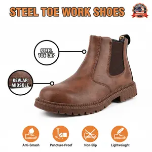 Smash-Proof Puncture-Proof Breathable Liquid-Repellent & Stain-Proof Adult Carpentry Woodworking Painter Shoe - Anti-Slip Durable Comfortable Gear