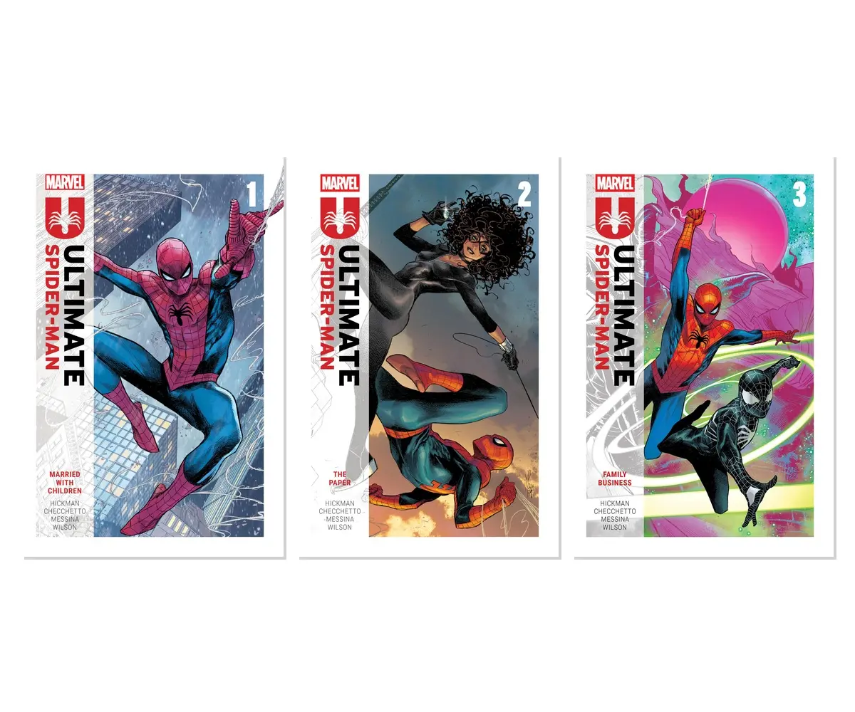 Ultimate Spider-Man Hickman Trilogy Vol. 1-3 3-Book Comic Bundle Set - Paperback