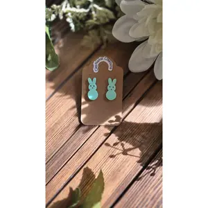 Teal peeps stud