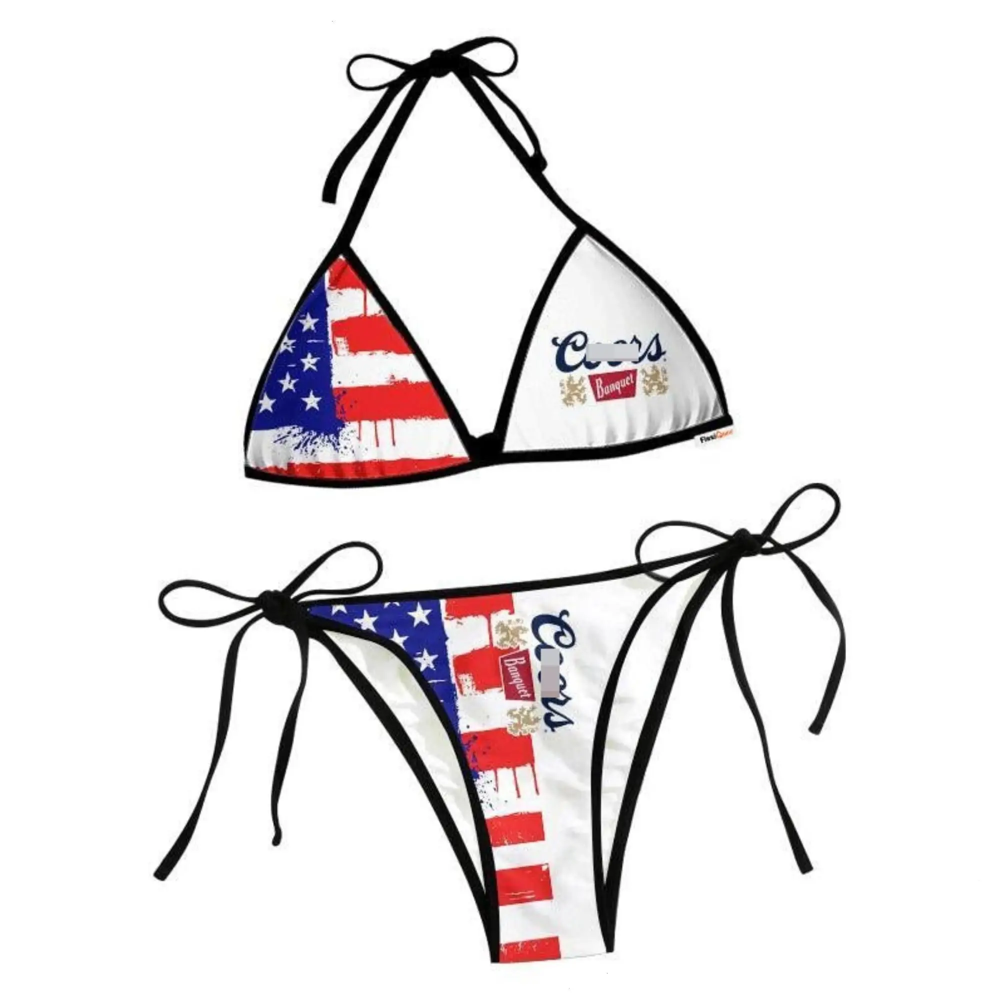 VIBE Ultra - USA 250 Freedom Festival Tankini Set – 4th of July Beach Edition, Patriotic Festival Bikini Set - USA Beach Holiday