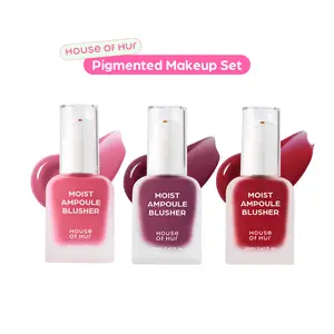 [House of Hur Official] Moist Ampoule Blusher Pigmented Makeup Set | Dewy Glass Skin Liquid Blush