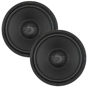 5 Core 12 Inch Woofer Pair 400W Car Audio Subwoofer 4 Ohm Impedance Replacement Deep Bass Sub w 50 Oz Y30 Magnet Poly Cone Rubber Surround for Vehicle Sound System - WF 12 156 PP 4OHM 2PCS
