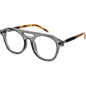 FEISEDY 70s Aviator Blue Light Blocking Glasses Square Pilot Frame Anti Glare Computer Glasses Women Men B0052