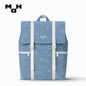 MAH 3166 Siro Denim Bule Camouflage series Fashionable Easy access Laptop Backpack 14 inch