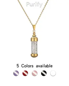 Graduation Season Clear Quartz Necklace | Focus & Energy Amplification Aromatherapy Set with Gift Box & Dropper | Graduation Gift for Her