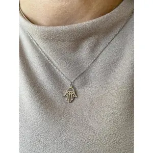 Sterling silver 925 Hamsa necklace