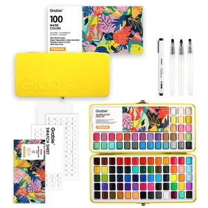 Grabie All-In-One Premium Watercolor Set of 100, HolidayHaul