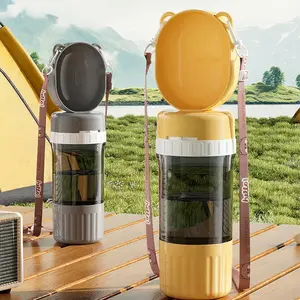 Portable Pet Outdoor Water Bottle, Non-Wetting Mouth Dog Companion Cup, Cat & Dog Supplies, Ideal for Travel and Outdoors