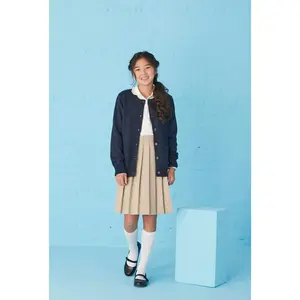 French Toast Girls 4-6x Crew Neck Pocket Cardigan