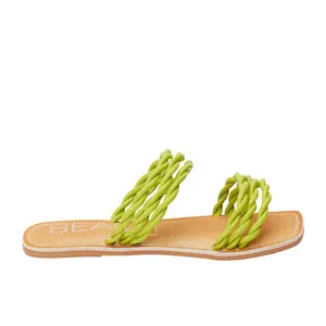 BEACH by Matisse Womens Amalia Slide Casual Sandals Casual - Green