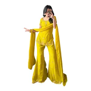 Handwork 90’s Style Kurtha Suit - Multi Color Embroidered Nepali & Indian Strandred Height Perfect Fit for 4'11" to 5'5" Women's Wear - Womenswear