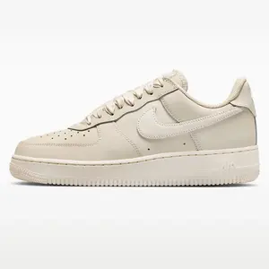 Nike Air Force Men's Shoes, Triple Cream Leather, Casual Air Force One Sneakers, Comfortable Athletic Footwear for Daily Wear IR0871-100