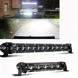2PCS 14 Inch Single Row LED Light Bar 6500K Super Bright Offroad Driving Light for Jeep Truck ATV UTV with Adjustable Mounting & IP65 Waterproof Rating cars