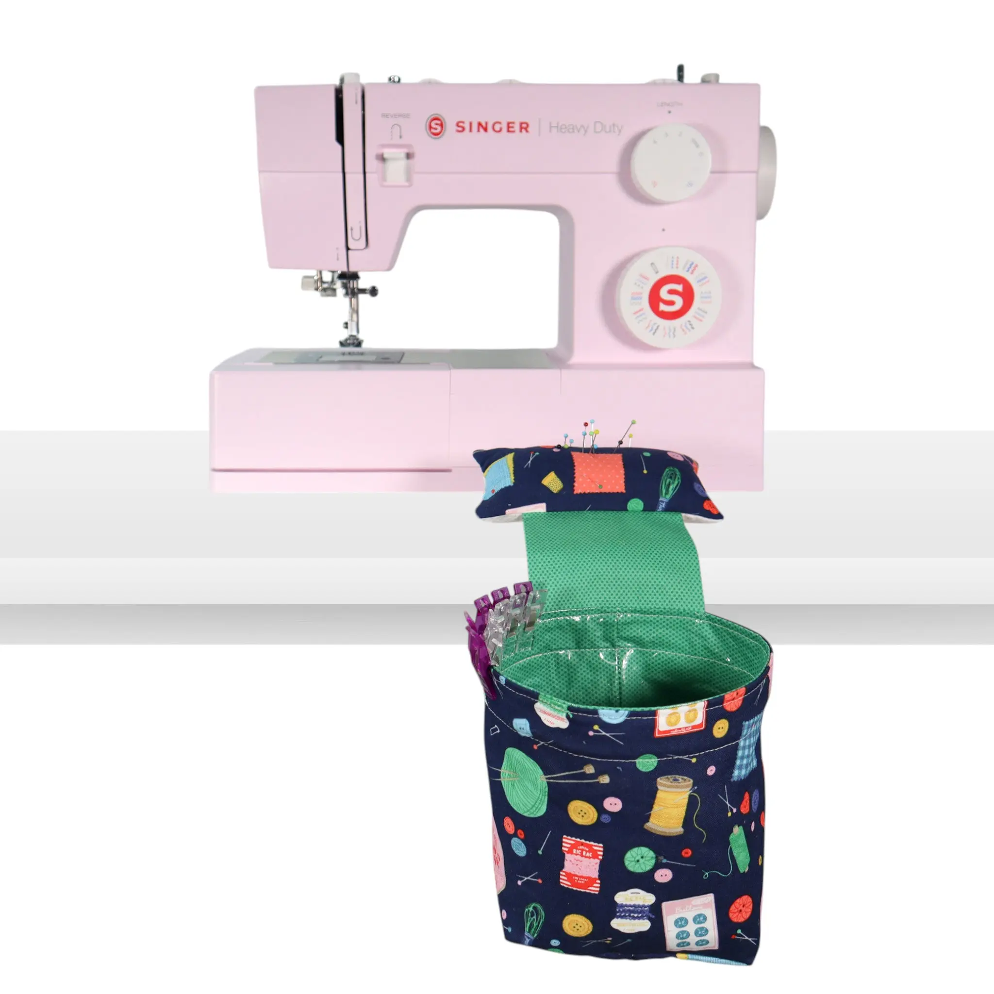 Pin Cushion and Thread Catcher Sewing Kit