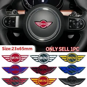 1pcs Mini Car Steering Wheel Center Emblem Sticker, Scratch-Resistant Wear-Resistant, Personalized Style, Fits Mini Cooper/one/s/jcw/countryman