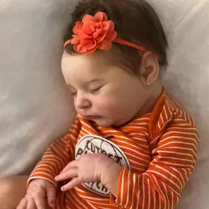50cm 20inch Soft Silicone Asleep Reborn Baby Art Baby Doll Toy For Girl Lifelike 3D Skin With Visible Veins Kid Gift Alive