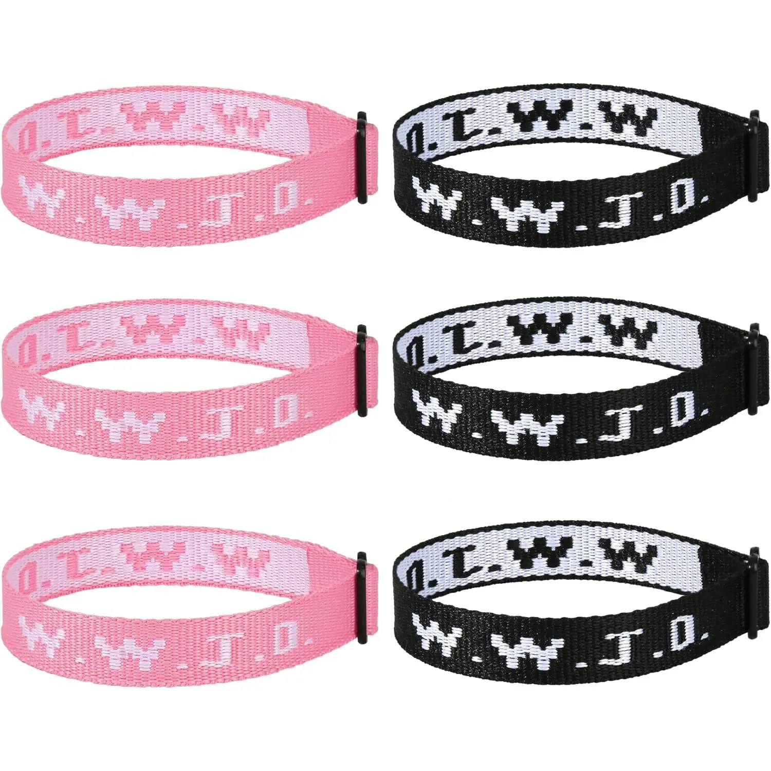 3 Black + 3 Pink