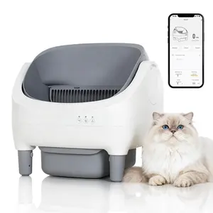 Automatic Self-Cleaning Cat Litter Box with APP Control, Top-Entry Design, 10.5L Odor-Free Waste Bin, 7-Layer Safety Sensors, Ultra Quiet Smart Pet Litter Toilet, 2.4G WiFi Connected, Ideal for Multi-Cat & Large Cat
