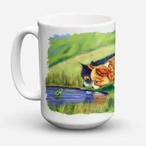 Carolines Treasures 7292CM15 Corgi Coffee Mug 15 oz, 15 ounce, multicolor