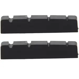 2X Black XL 4-Str Slot Bass Nut PT-1200-00