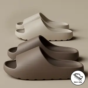 Unisex Soft Slippers, Comfortable Indoor/Outdoor Slide Sandals, Non-slip Textured Design, Stylish Footwear Walking Shoes Women