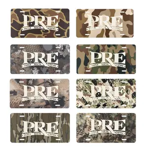 PRE Paper Route Empire Camo License Plate, Car Accessories, Perfect Gift - Lightweight Aluminum, Pre-Drilled holes vehicle decor