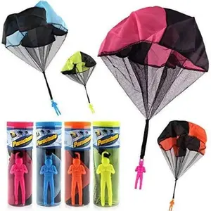 1 piece of tangled parachute figure hand-thrown soldier square outdoor youth flying toy