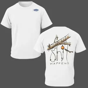 Youth and Adult "S#!t Happens" Tangled Line Fishing T-Shirt, Unisex Ultra Cotton T-Shirt for Fisher & Outdoor Enthusiasts, Youth Clothing, Gift for Boys Girls