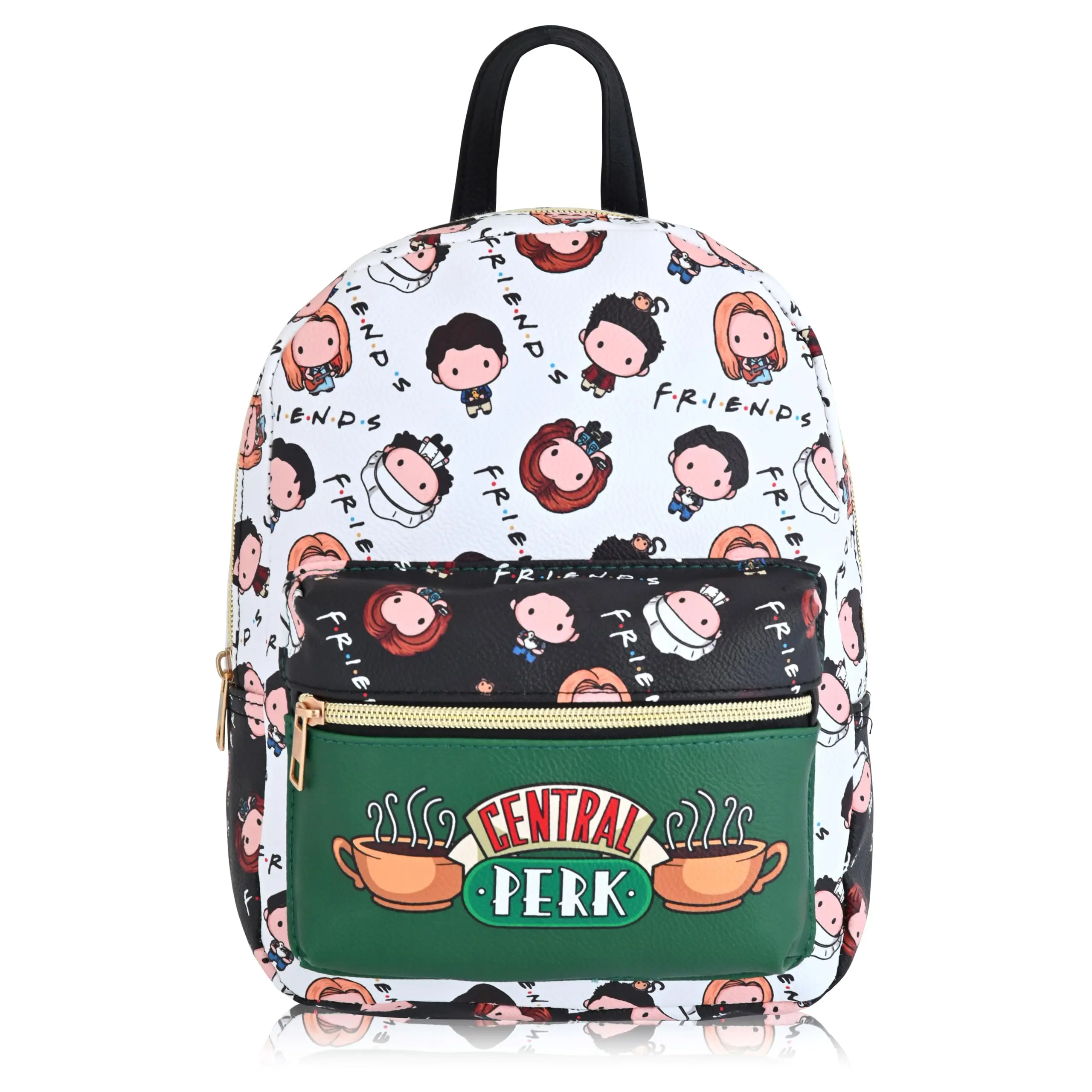 Fast Forward Friends Backpack for Women, Men, Unisex | Cute PU Leather 10" Mini Backpack Purse | Friends Bag & Accessories