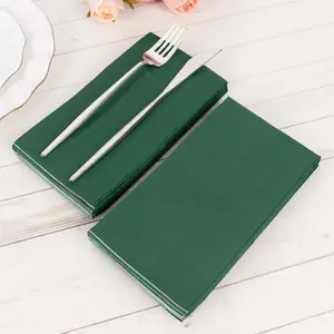 50-Pack Paper Napkins 2-Ply Soft Hunter Emerald Green - Dinner Party Napkins