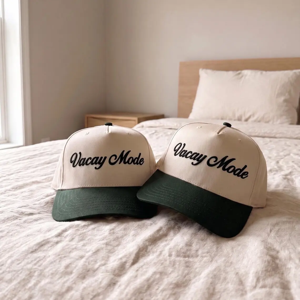 Vacay Mode Hat Embroidered | Girls Trip Hat | Vacation Hat | Bachelorette Party Cap | Summer Travel Trucker Hat | Beach Hat | Cruise Hat